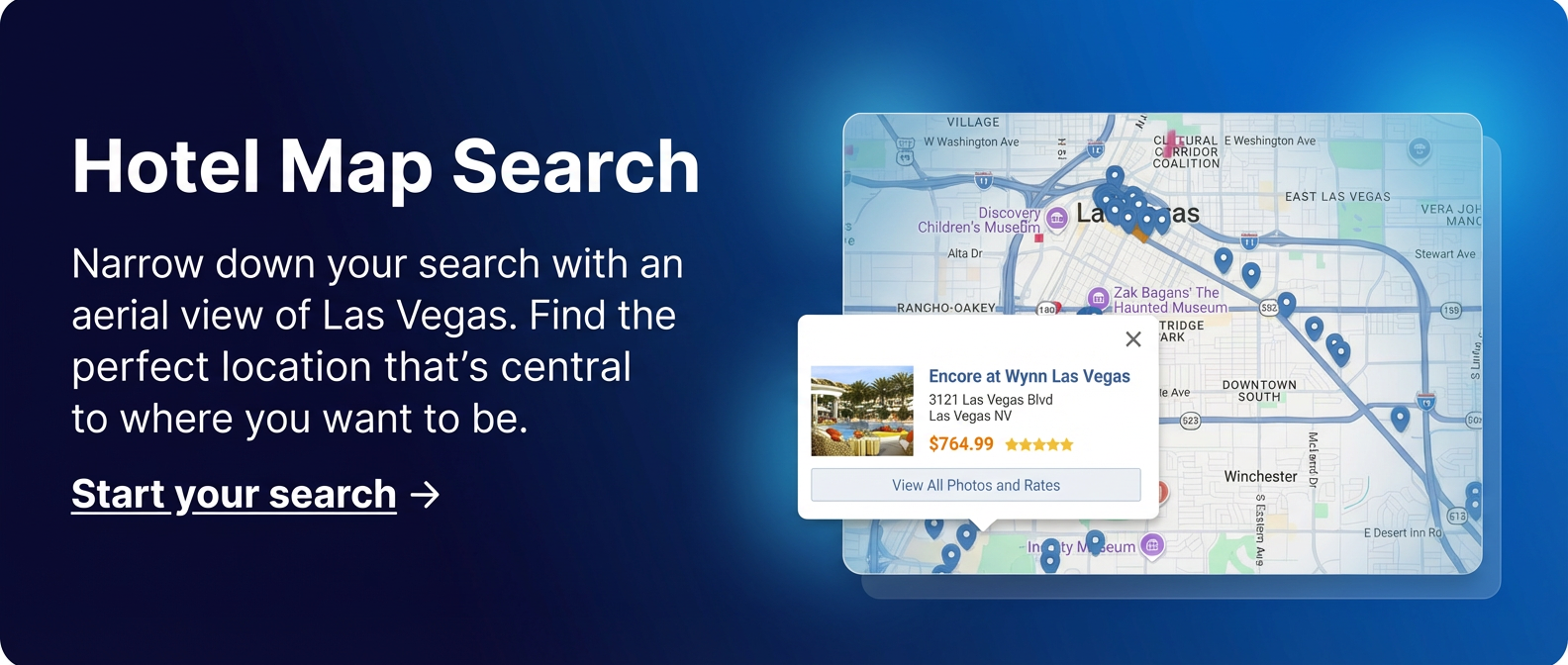 Las Vegas Hotel Map Search Banner