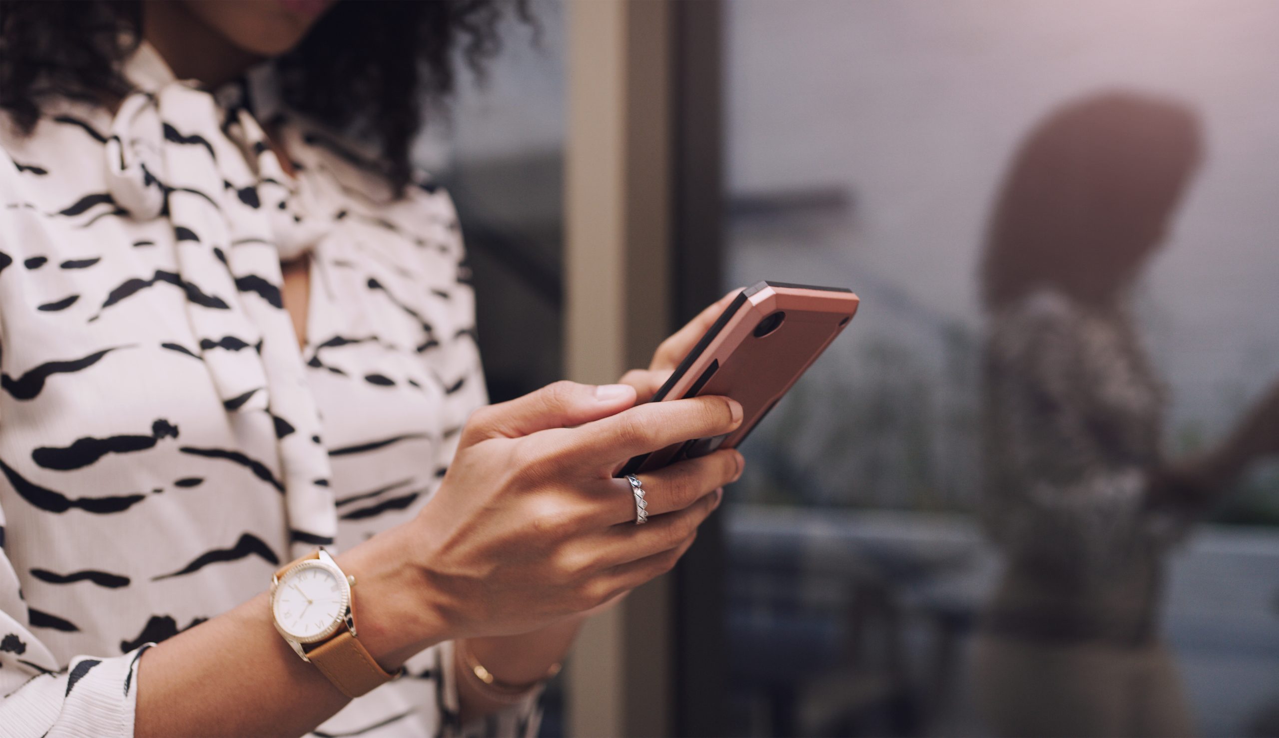 Woman on cell phone